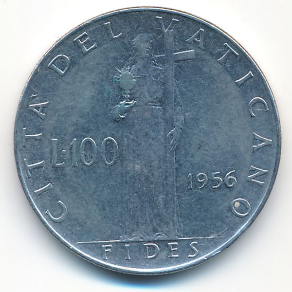 Ватикан, 100 лир (1956 г.)