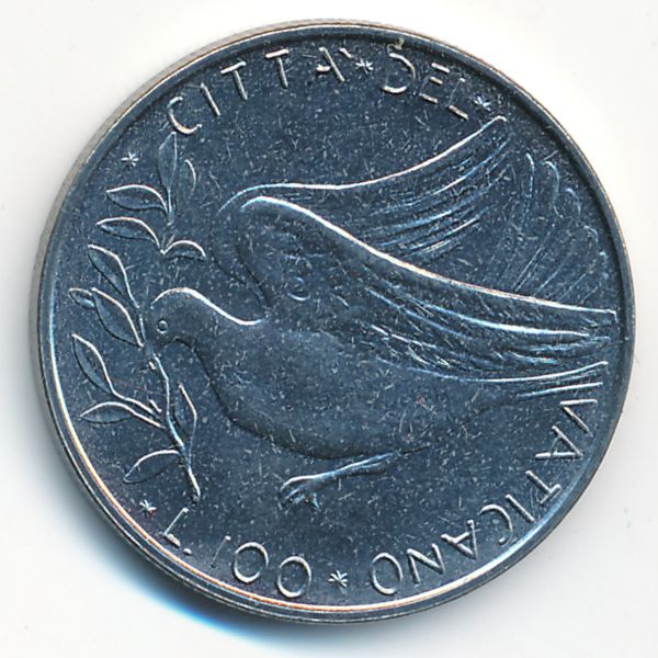 Ватикан, 100 лир (1971 г.)