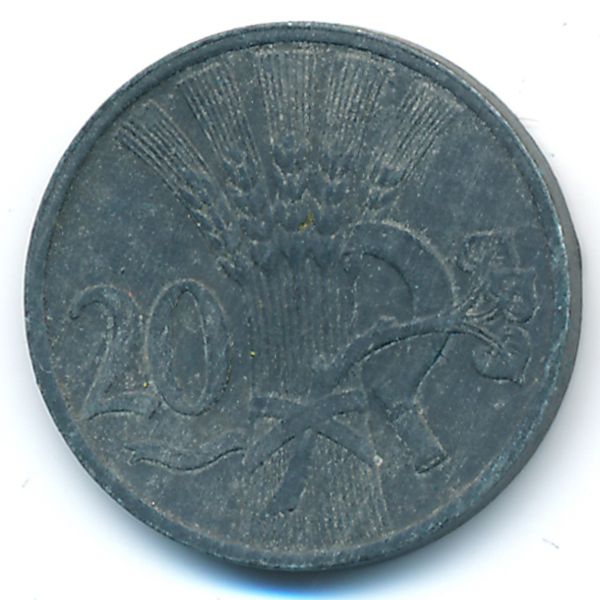 Богемия и Моравия, 20 гелеров (1942 г.)
