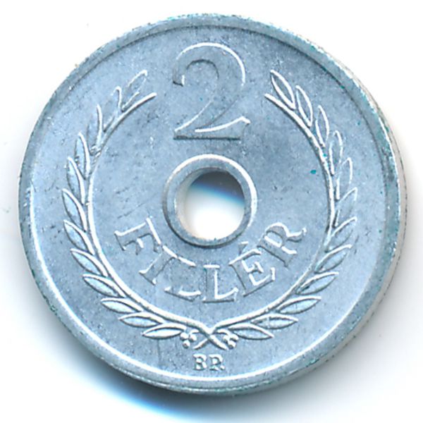 Венгрия, 2 филлера (1963 г.)