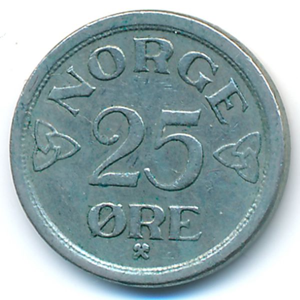 Норвегия, 25 эре (1957 г.)