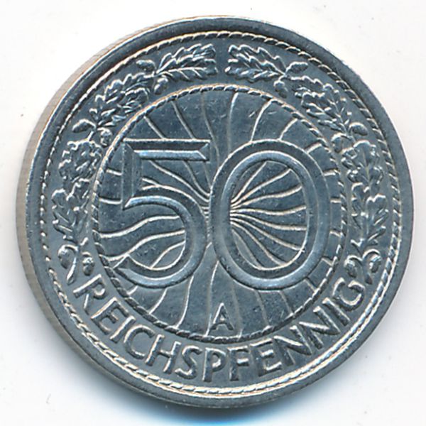 Веймарская республика, 50 рейхспфеннигов (1936 г.)
