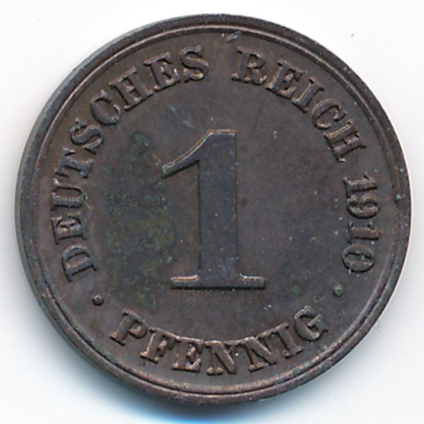 Германия, 1 пфенниг (1910 г.)