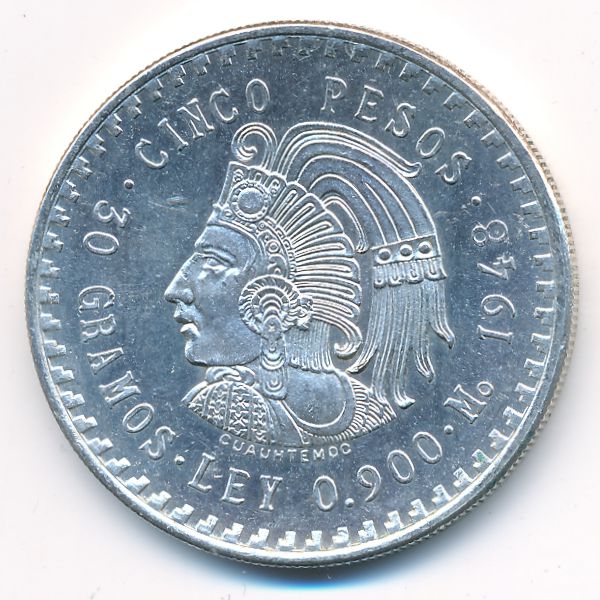 Мексика, 5 песо (1948 г.)