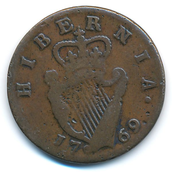 Ирландия, 1/2 пенни (1769 г.)