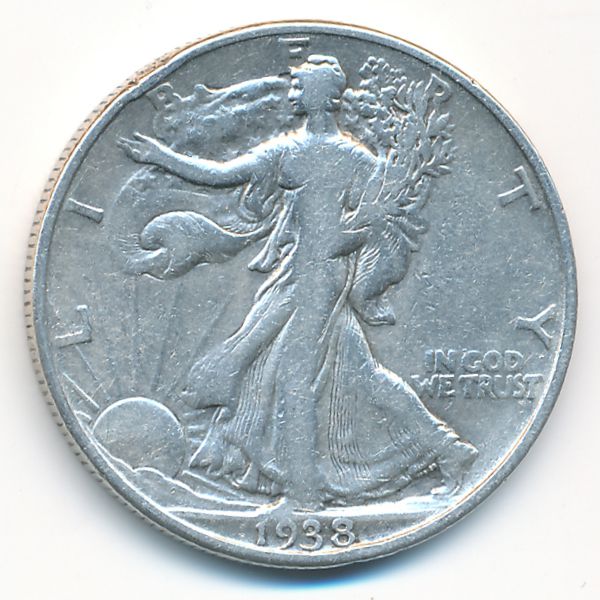 USA, 1/2 dollar, 1938