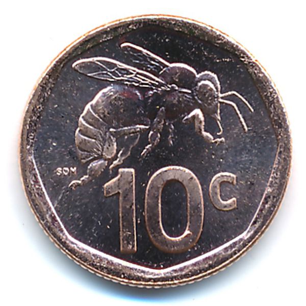 ЮАР, 10 центов (2023 г.)