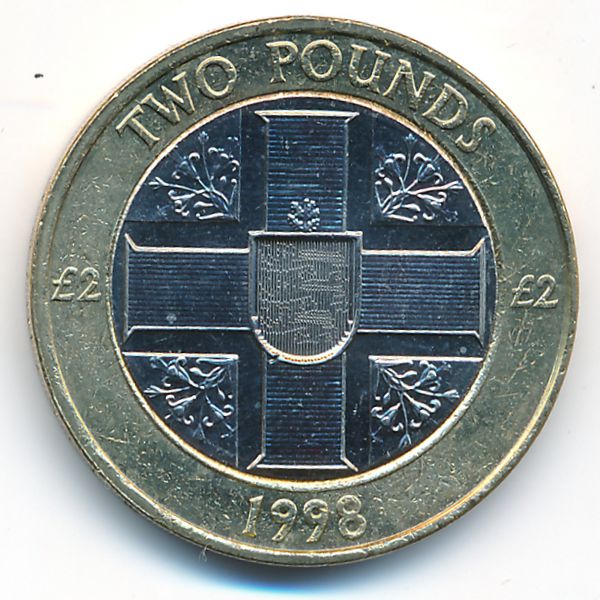 Гернси, 2 фунта (1998 г.)