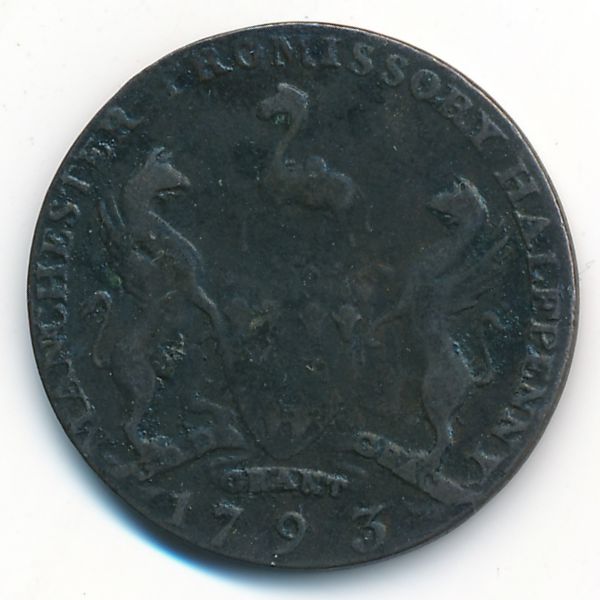 Великобритания, 1/2 пенни (1793 г.)