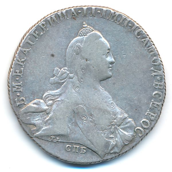 Екатерина II (1762—1796), 1 рубль (1772 г.)