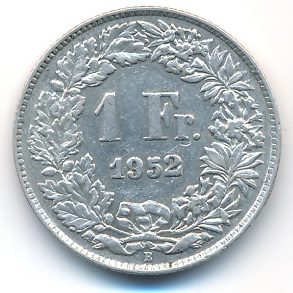 Швейцария, 1 франк (1952 г.)