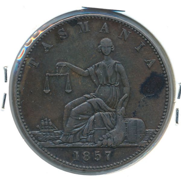 Австралия, 1 пенни (1857 г.)