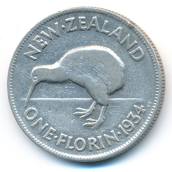 Новая Зеландия, 1 флорин (1934 г.)