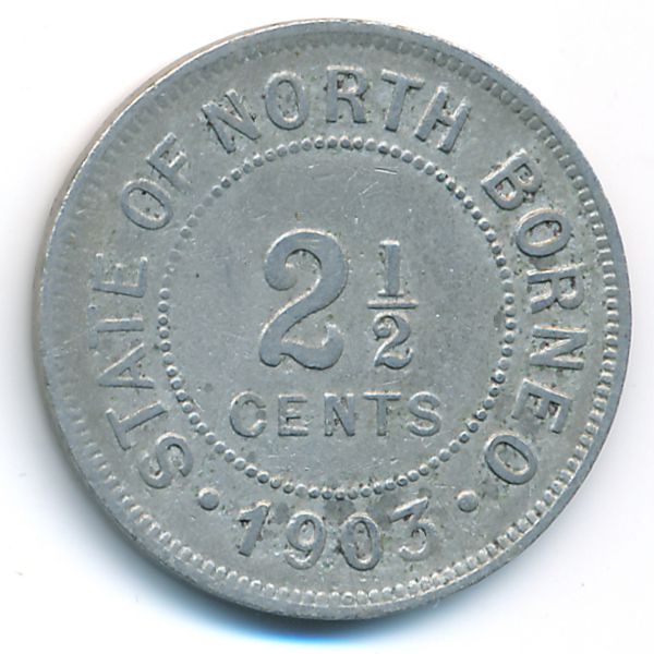 Северное Борнео, 2 1/2 цента (1903 г.)