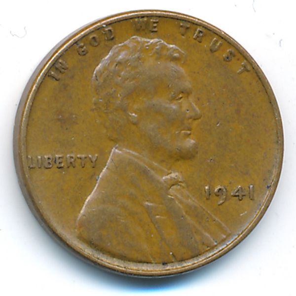 США, 1 цент (1941 г.)
