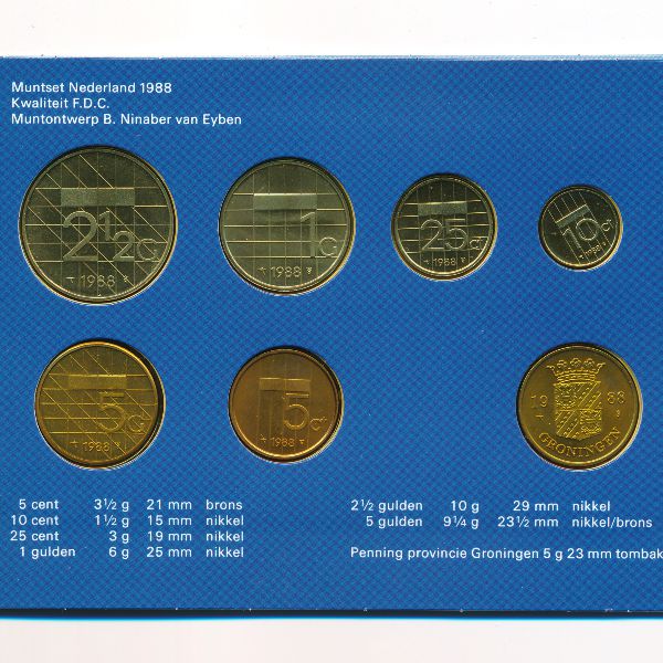 Нидерланды, Набор монет (1988 г.)