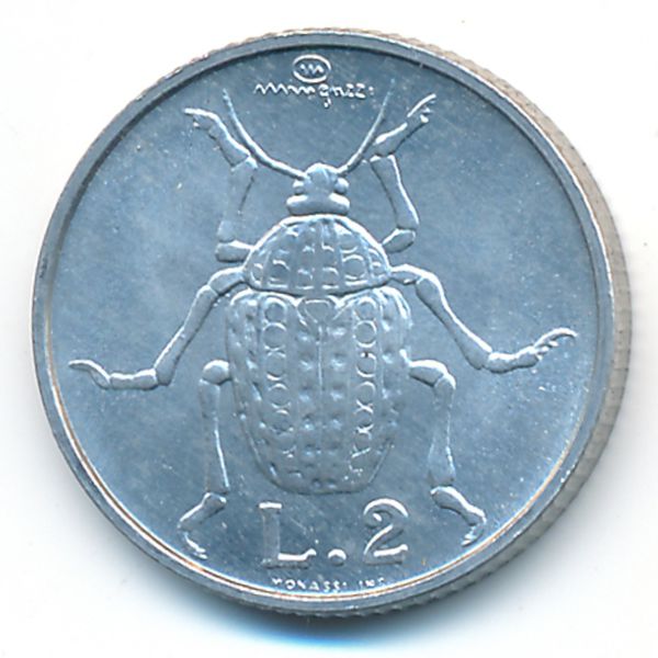 Сан-Марино, 2 лиры (1974 г.)