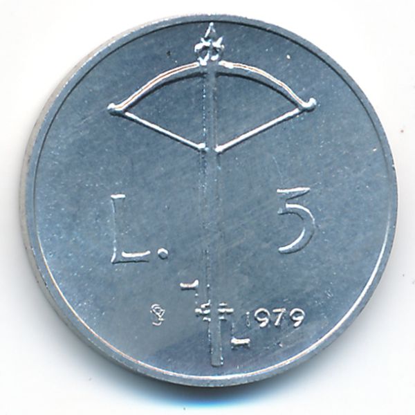 Сан-Марино, 5 лир (1979 г.)