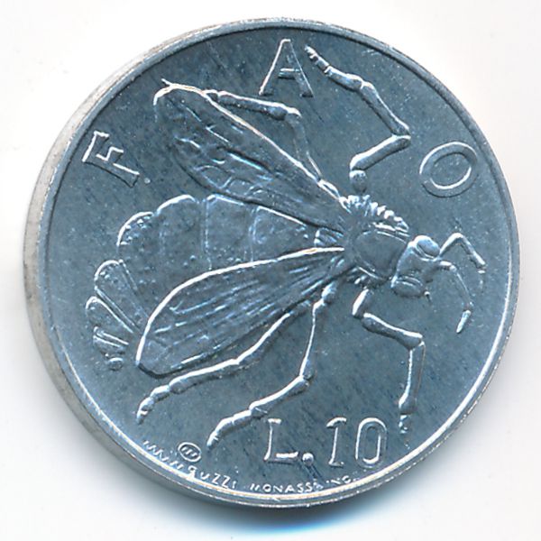Сан-Марино, 10 лир (1974 г.)