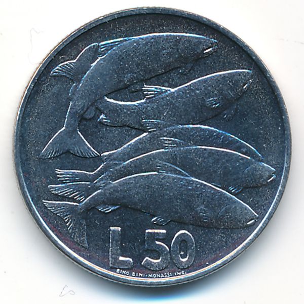 Сан-Марино, 50 лир (1975 г.)