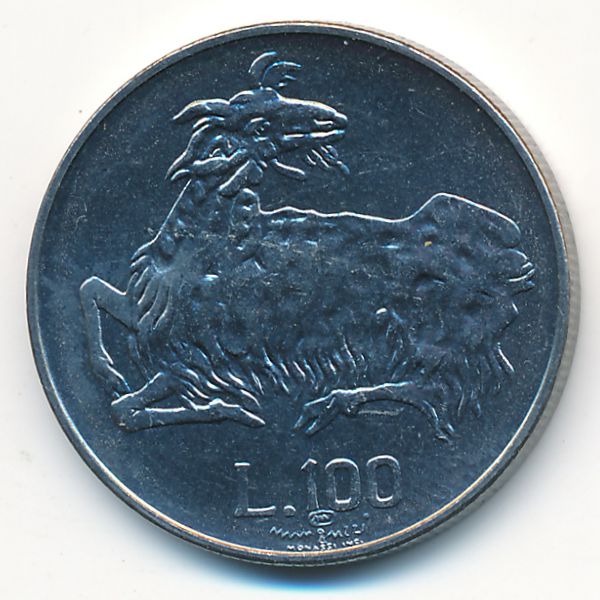 Сан-Марино, 100 лир (1974 г.)