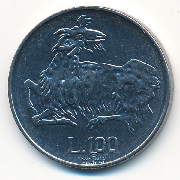 Сан-Марино, 100 лир (1974 г.)