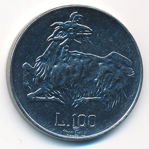Сан-Марино, 100 лир (1974 г.)
