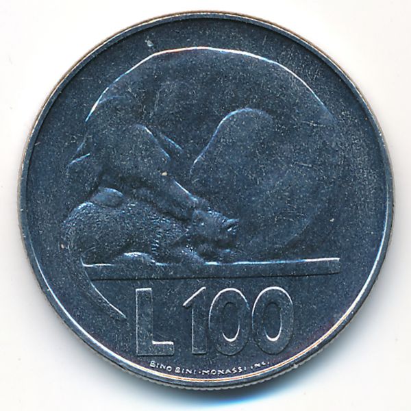 Сан-Марино, 100 лир (1975 г.)