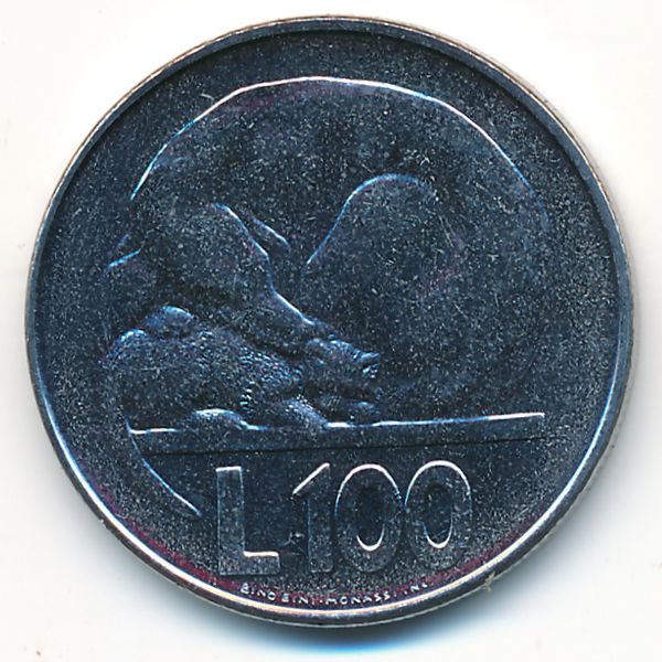 Сан-Марино, 100 лир (1975 г.)