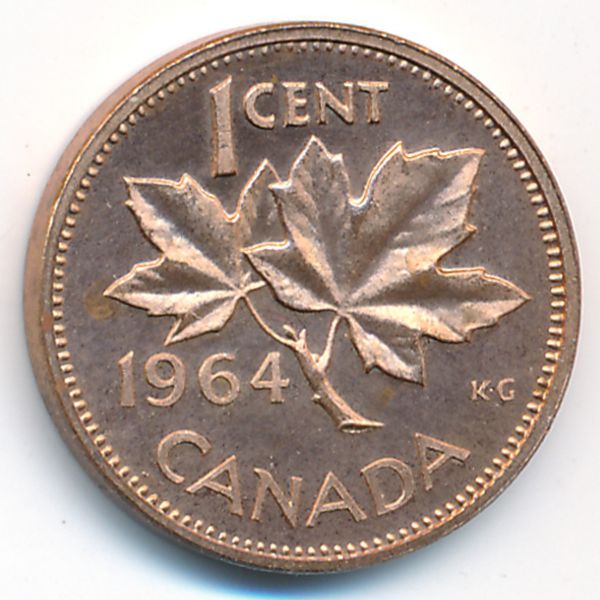 Канада, 1 цент (1964 г.)