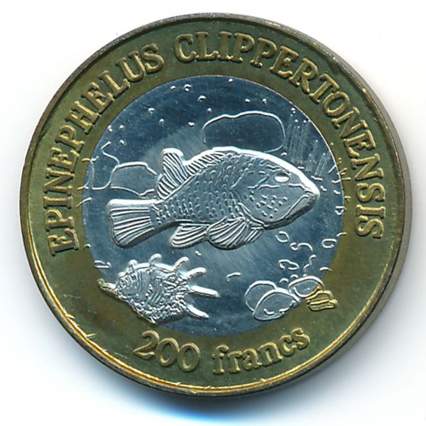Остров Клиппертон., 200 франков (2011 г.)