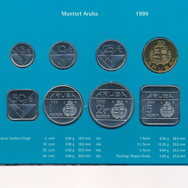 Аруба, Набор монет (1999 г.)