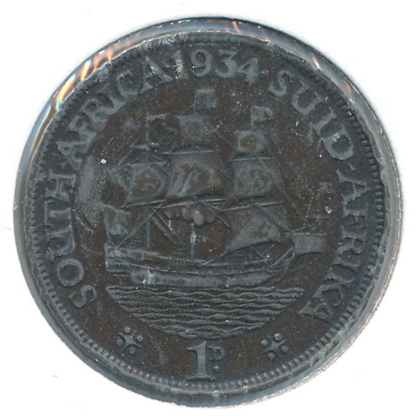 ЮАР, 1 пенни (1934 г.)