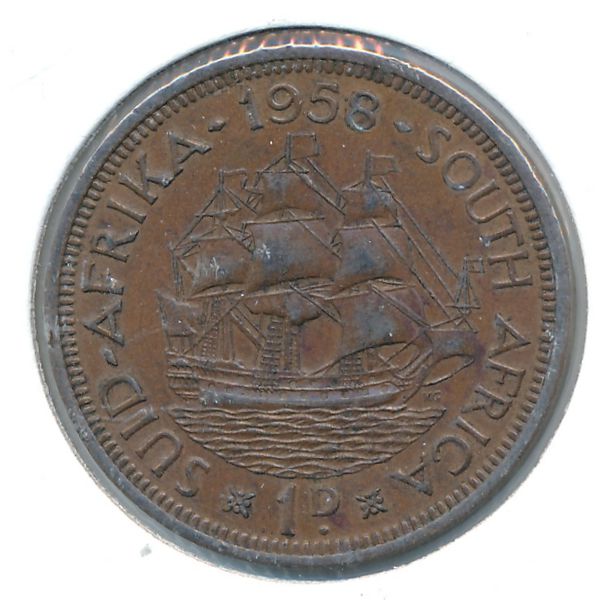 ЮАР, 1 пенни (1958 г.)
