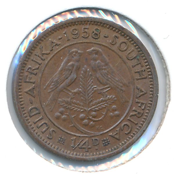 ЮАР, 1/4 пенни (1958 г.)