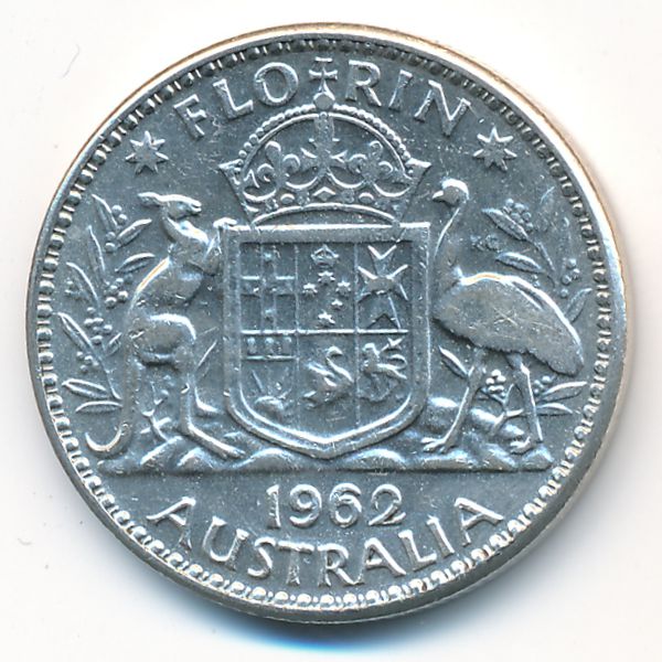 Австралия, 1 флорин (1962 г.)
