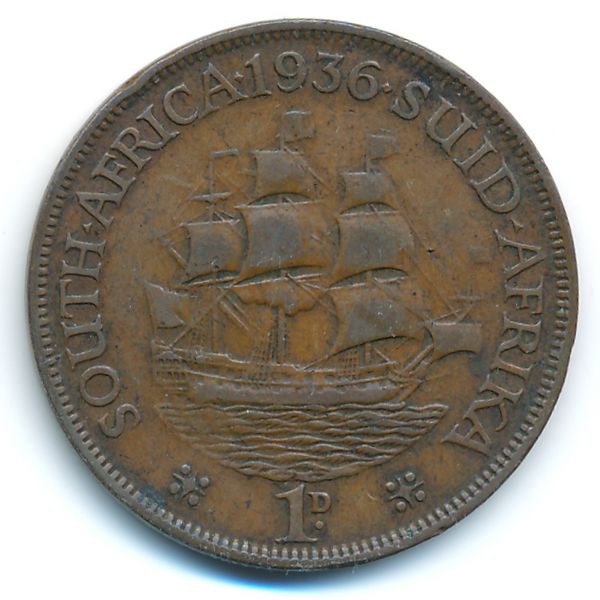 ЮАР, 1 пенни (1936 г.)