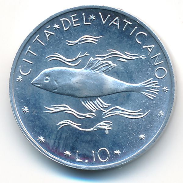 Ватикан, 10 лир (1971 г.)
