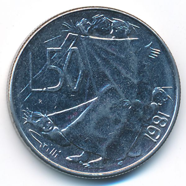 Сан-Марино, 50 лир (1981 г.)