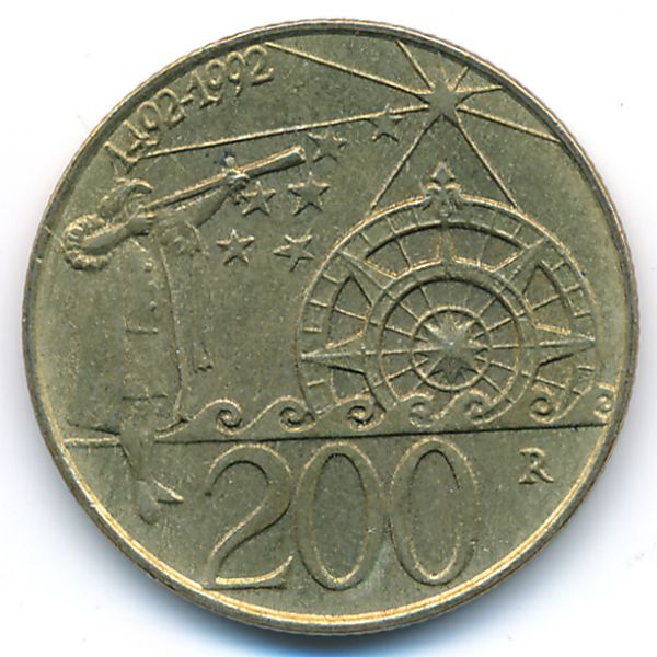 Сан-Марино, 200 лир (1992 г.)