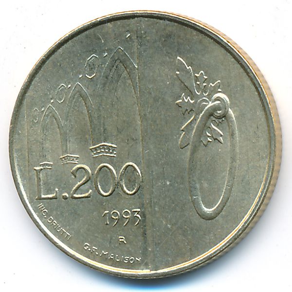 Сан-Марино, 200 лир (1993 г.)