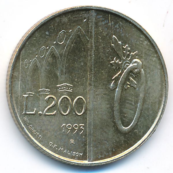 Сан-Марино, 200 лир (1993 г.)