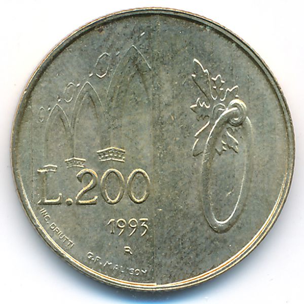 Сан-Марино, 200 лир (1993 г.)