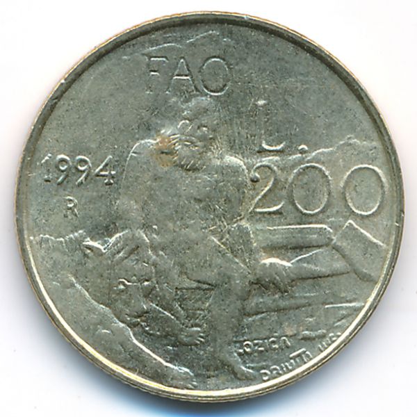 Сан-Марино, 200 лир (1994 г.)