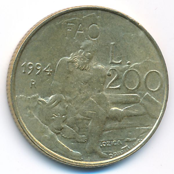 Сан-Марино, 200 лир (1994 г.)