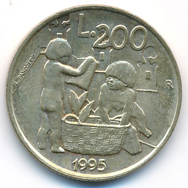 Сан-Марино, 200 лир (1995 г.)
