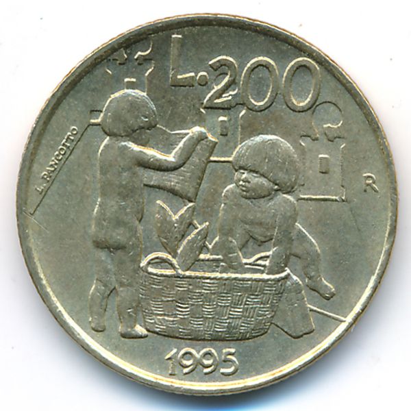Сан-Марино, 200 лир (1995 г.)