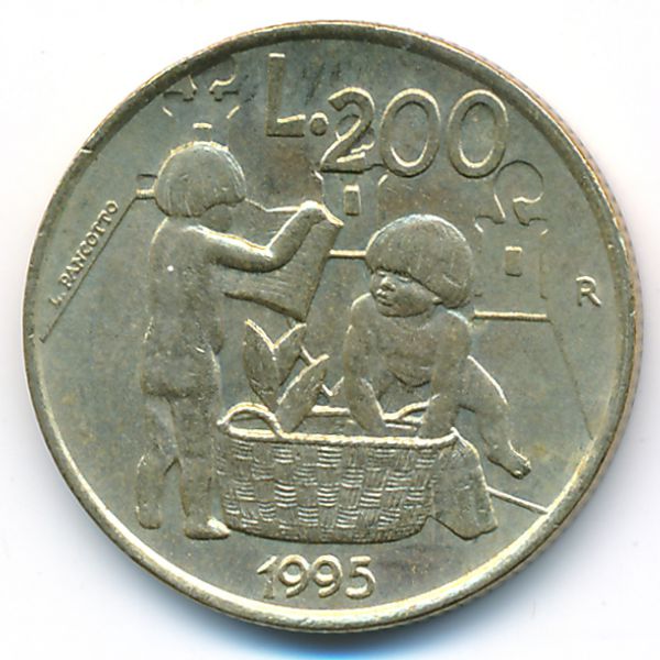 Сан-Марино, 200 лир (1995 г.)