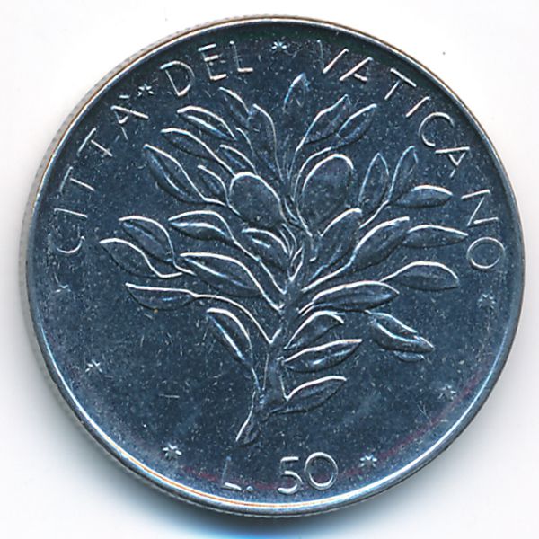 Ватикан, 50 лир (1973 г.)