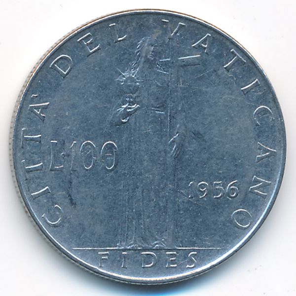 Ватикан, 100 лир (1956 г.)